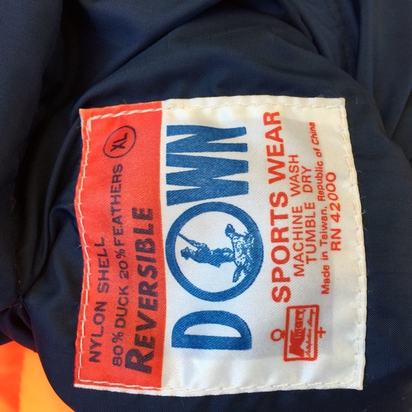 Vintage reversible down vest - Picture 3 of 6